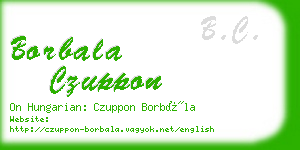 borbala czuppon business card